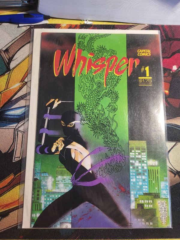 Whisper #1 (1983), raw, ungraded comic book — front cover