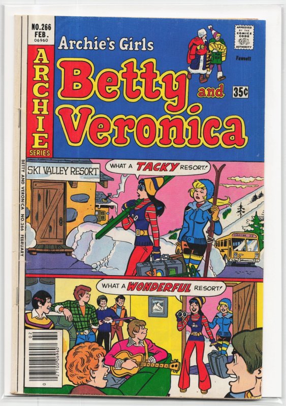 Archie's Girls Betty and Veronica #266 (Archie Comics, 1978), raw, ungraded comic book — front cover