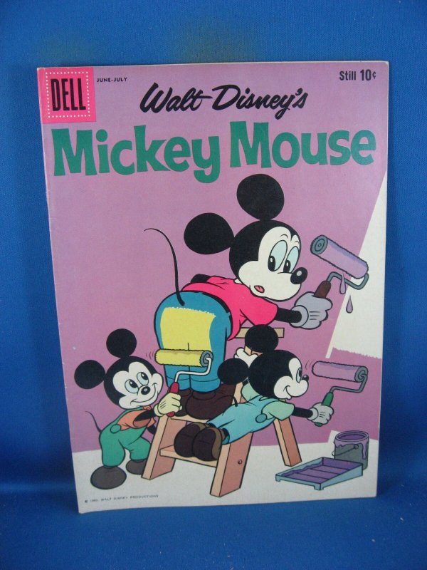 Mickey Mouse #72 (Dell Comics, 1960), raw, ungraded comic book — front cover