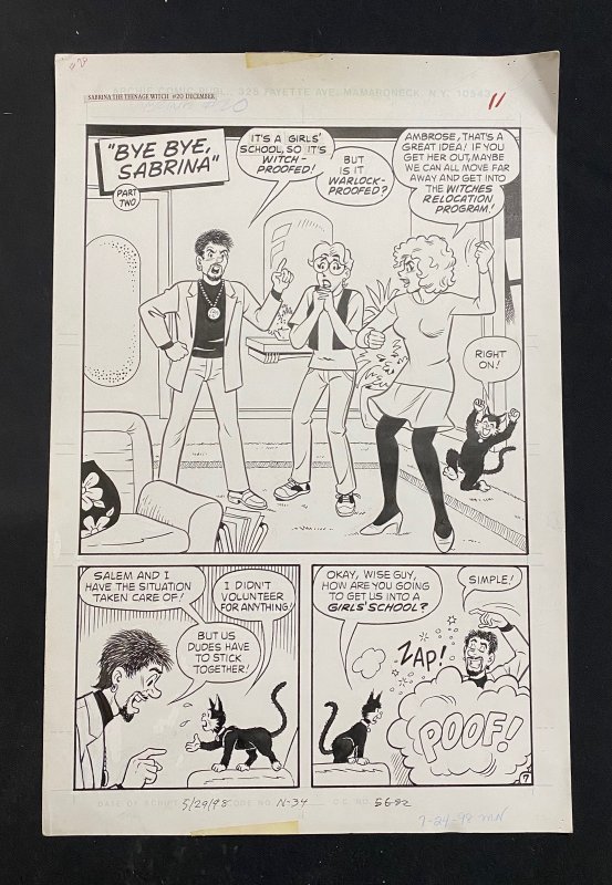 Sabrina #20, raw, ungraded comic book — front cover