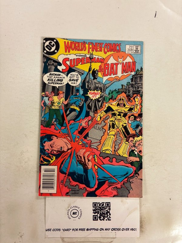 World's Finest #308 (DC Comics), raw comic book in NM condition — front cover