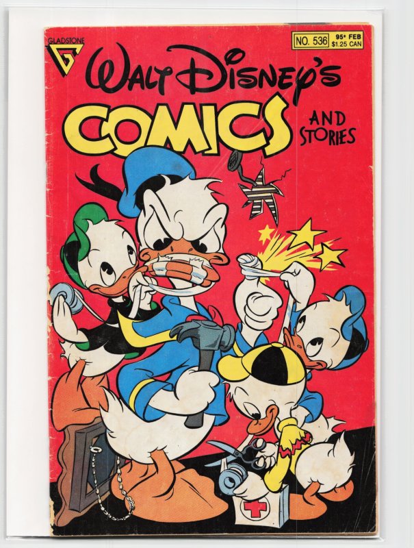 Walt Disney's Comics and Stories #536 (Gladstone, 1989), raw, ungraded comic book — front cover