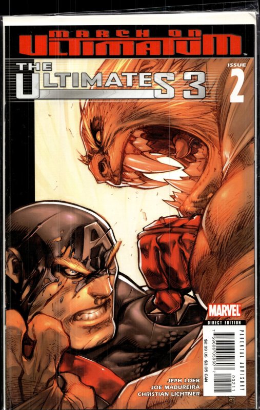The Ultimates 3 #2 (2008), raw, ungraded comic book — front cover