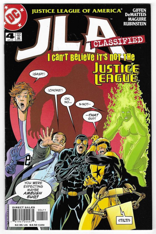 JLA: Classified #4 (DC Comics, 2005), raw, ungraded comic book — front cover