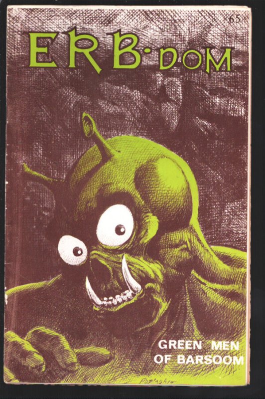 ERB-dom #65 (1972), raw, ungraded comic book — front cover