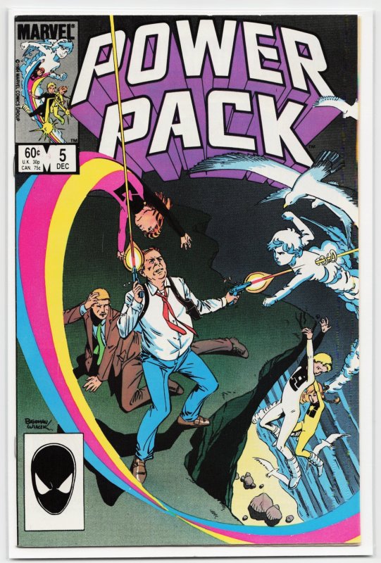 Power Pack #5 (Marvel Comics, 1984), raw, ungraded comic book — front cover