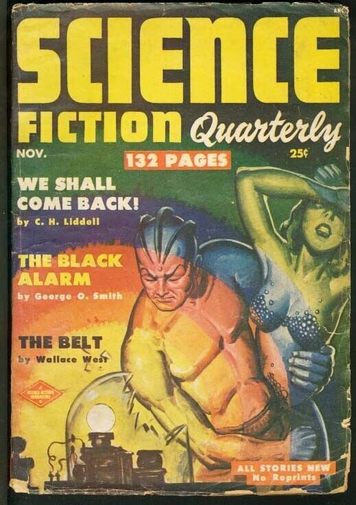 Pulp: Science Fiction Quarterly 1951 Nov G (1951), raw, ungraded comic book — front cover