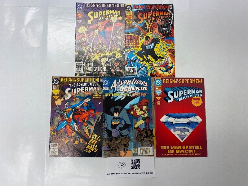 5 DC Comic Books Action Comics #690, raw, ungraded comic book — front cover