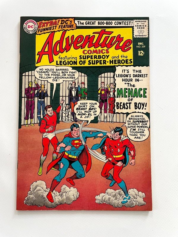 Adventure Comics #339 (DC Comics), raw comic book in VF/NM condition — front cover