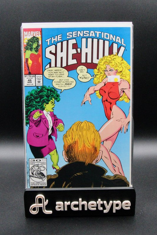 The Sensational She-Hulk #49 (Marvel Comics, 1993), raw, ungraded comic book — front cover