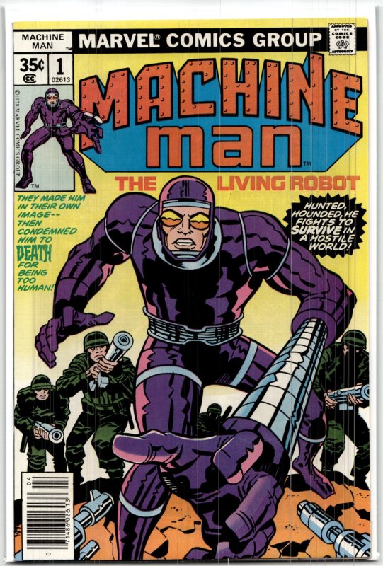 Machine Man #1 (Marvel Comics, 1978), raw, ungraded comic book — front cover