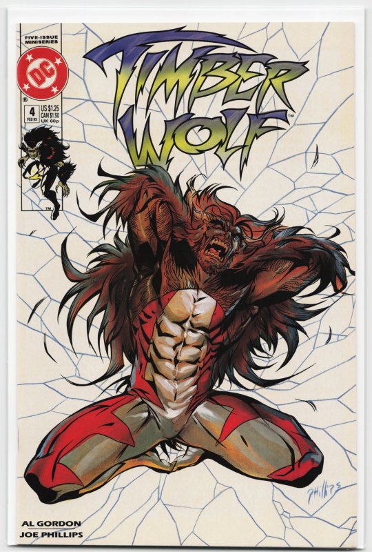 Timber Wolf #4 (DC Comics, 1993), raw, ungraded comic book — front cover