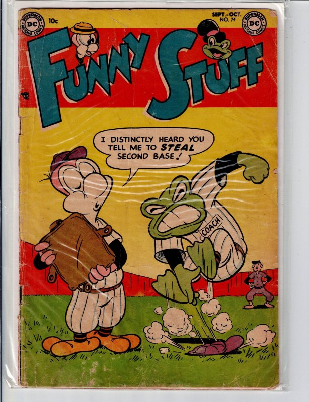 Funny Stuff #74, Red Rabbit 3 and 4 (Lot of 3), raw, ungraded comic book — front cover