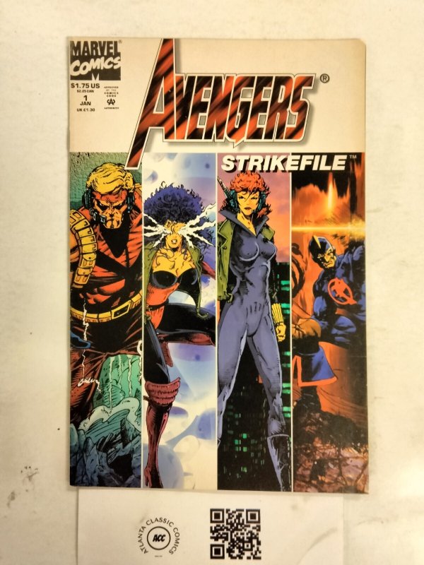 Avengers Strike File #1 (Marvel Comics), raw comic book in NM condition — front cover