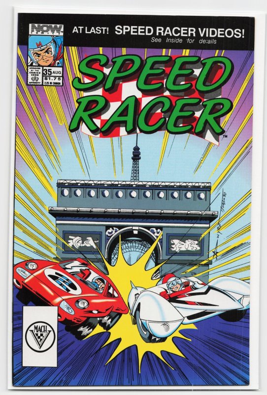 Speed Racer #35, raw, ungraded comic book — front cover