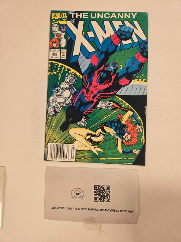 Uncanny X-Men #286 (Marvel Comics, 1992), raw comic book in NM condition — front cover