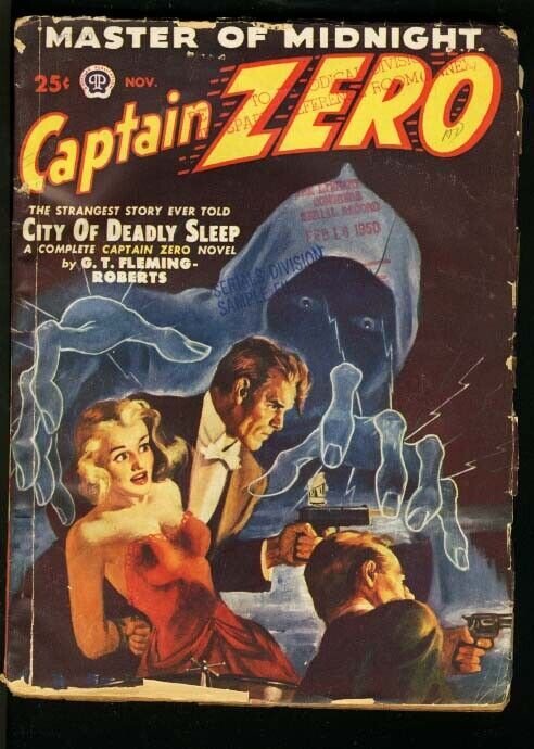 Pulp: Captain Zero 1949 Nov #1 (1949), raw comic book in VG condition — front cover