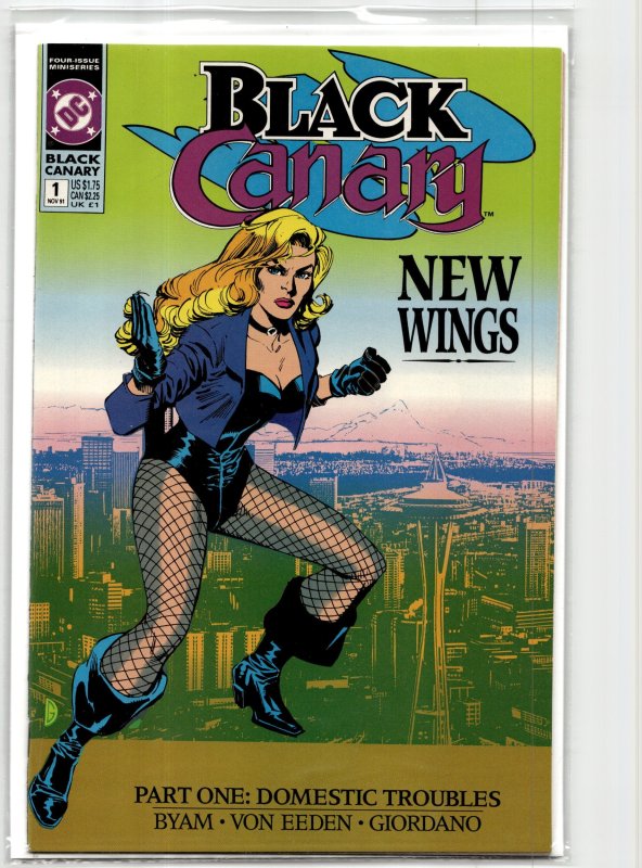 Black Canary #1 (DC Comics, 1991), raw, ungraded comic book — front cover