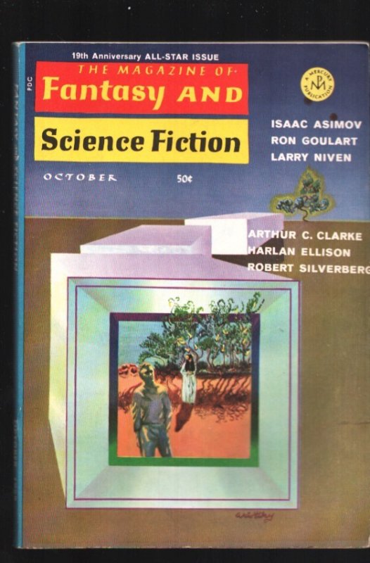 Fantasy & Science Fiction 10/1968-19th Anniversary All-Star Issue-Harlan Ell, raw, ungraded comic book — front cover