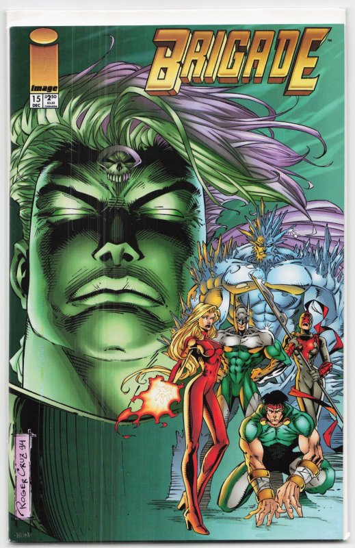 Brigade #15 (Image Comics, 1994), raw, ungraded comic book — front cover