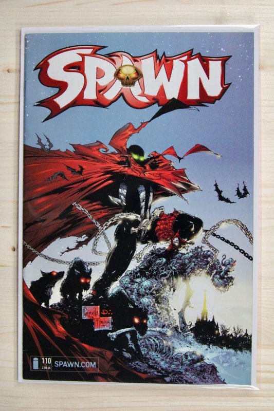 Spawn #110 (Image Comics, 2001), raw comic book in VF 8.0 condition — front cover