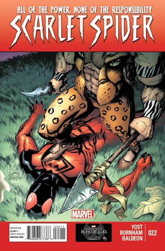 Scarlet Spider #22 (2012), raw comic book in VF/NM condition — front cover