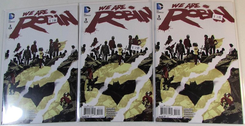 2016 We Are Robin Lot of 3 #3 x3 DC Comics NM 1st Print Comic Books (DC Comics, 2016), raw comic book in NM condition — front cover