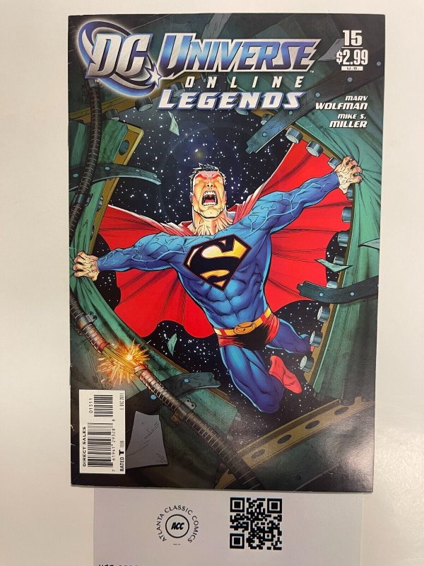 DC Universe Online Legends #15 (DC Comics), raw comic book in VF/NM condition — front cover