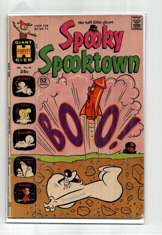 Spooky Spooktown #43 (1972), raw, ungraded comic book — front cover