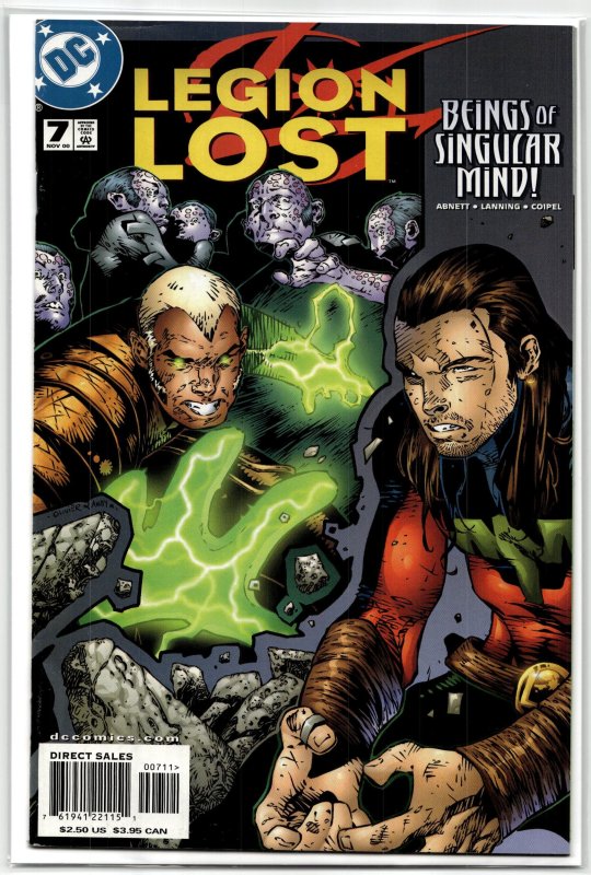Legion Lost #7 (2000), raw, ungraded comic book — front cover