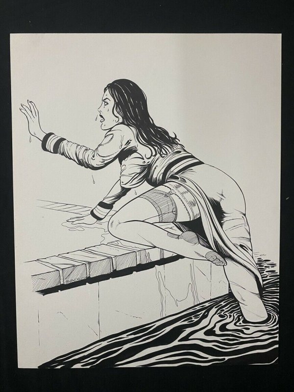 Senorita Rio Original Pin Up by Bill Black- Pool, raw, ungraded comic book — front cover