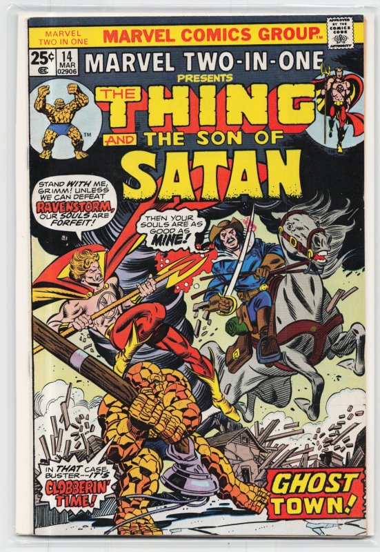 Marvel Two-in-One #14 (Marvel Comics, 1976), raw, ungraded comic book — front cover
