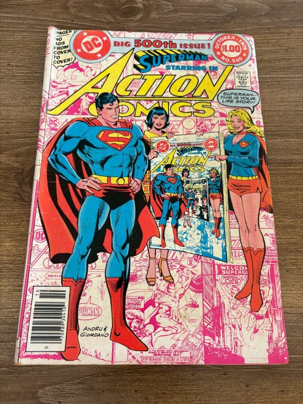Action Comics #500 (DC Comics), raw comic book in FN condition — front cover