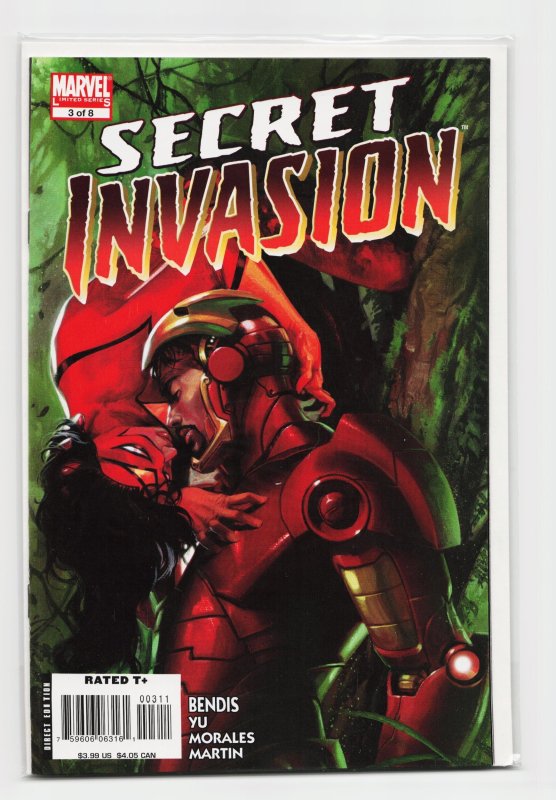 Secret Invasion #3 (Marvel Comics, 2008), raw, ungraded comic book — front cover
