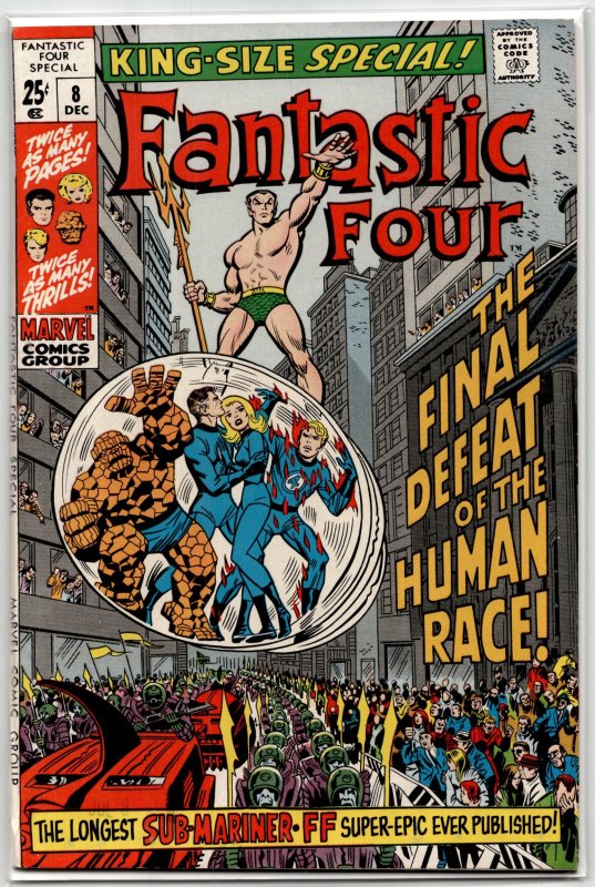 Fantastic Four Annual #8 (Marvel Comics, 1970), raw, ungraded comic book — front cover