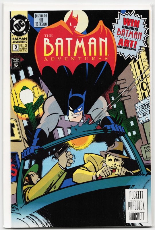 The Batman Adventures #9 (DC Comics, 1993), raw, ungraded comic book — front cover