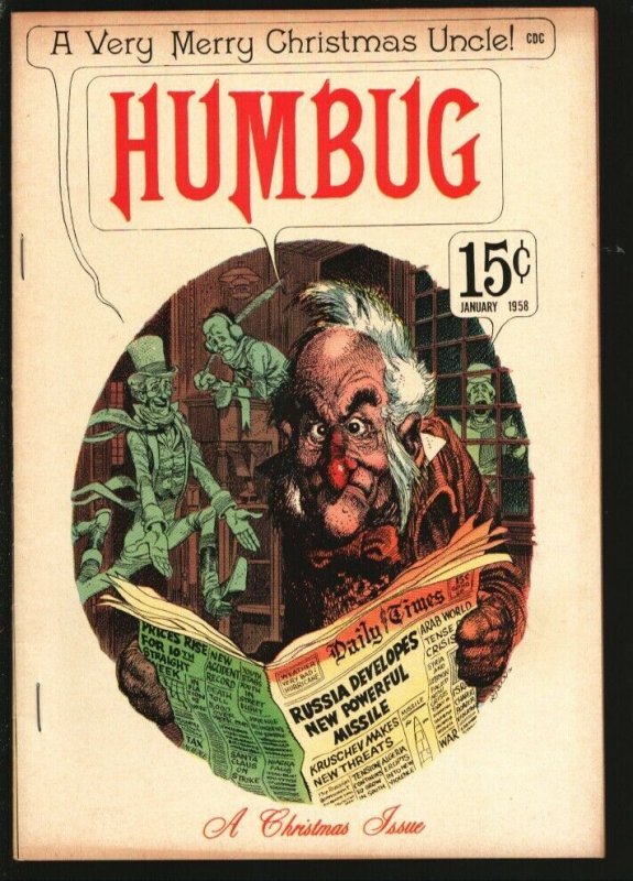 Humbug #6 (1958), raw, ungraded comic book — front cover