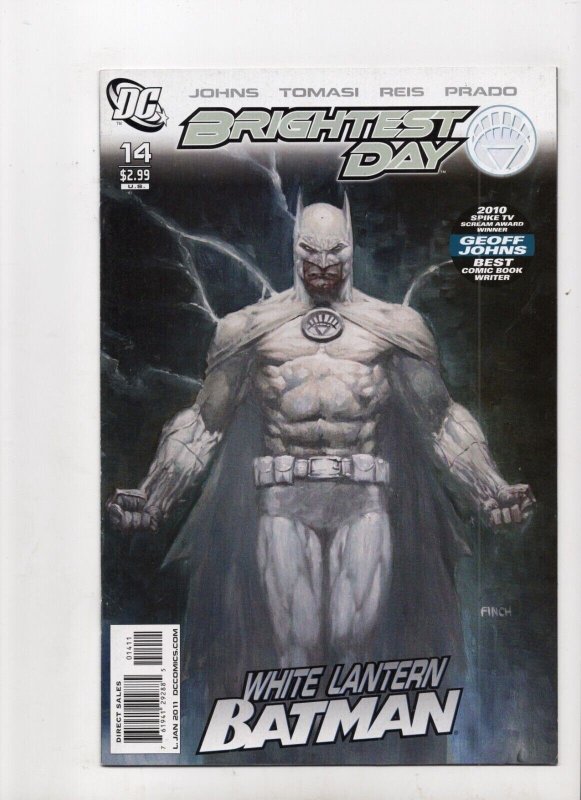 Brightest Day #14 (DC Comics, 2011), raw comic book in VF+ 8.5 condition — front cover
