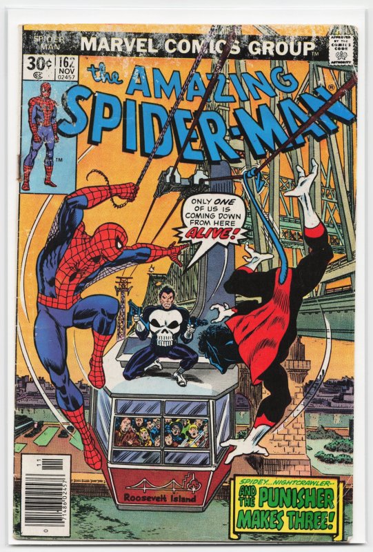 The Amazing Spider-Man #162 (Marvel Comics, 1976), raw, ungraded comic book — front cover