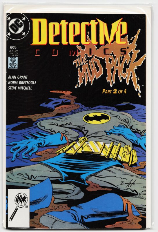 Detective Comics #605 (DC Comics, 1989), raw, ungraded comic book — front cover