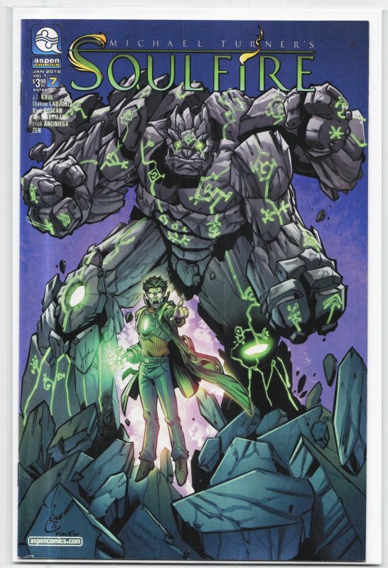 Soulfire #7 (2019), raw, ungraded comic book — front cover