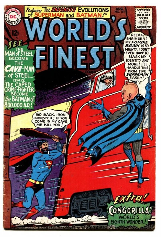 Worlds Finest #151 (DC Comics, 1965), raw, ungraded comic book — front cover