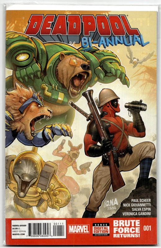 Deadpool Bi-Annual (2014) Deadpool (Marvel Comics, 2014), raw, ungraded comic book — front cover