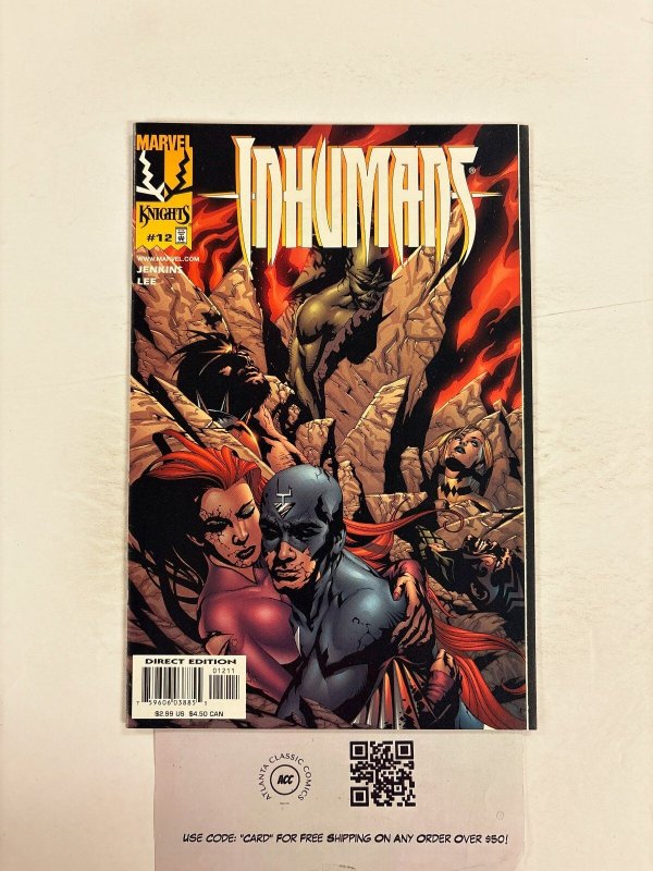 Inhumans #12 (Marvel Comics), raw comic book in NM condition — front cover