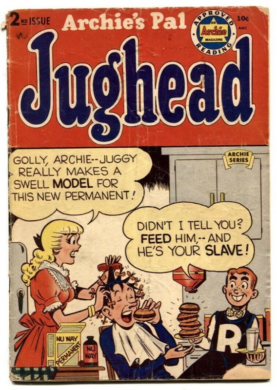 Archie's Pal Jughead #2 (1950), raw comic book in VG condition — front cover