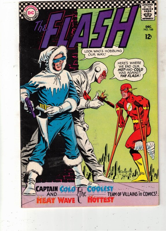 Flash, the #166, raw comic book in NM- condition — front cover