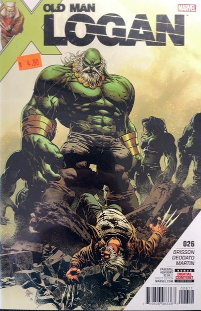 Old Man Logan #26 (Marvel Comics, 2017), raw, ungraded comic book — front cover
