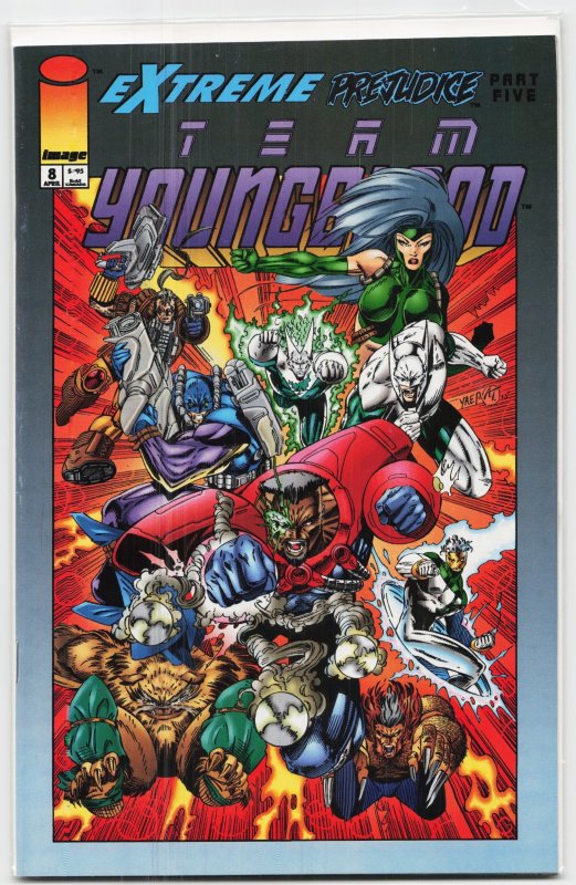 Team Youngblood #8 (Image Comics, 1994), raw, ungraded comic book — front cover