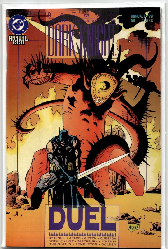 Legends of the Dark Knight Annual #1 (DC Comics, 1992), raw, ungraded comic book — front cover