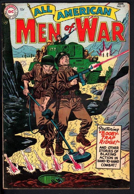 All-American Men of War #17 (DC Comics, 1955), raw comic book in FN/VF condition — front cover